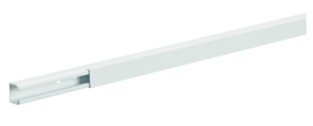 Hager - Goulotte lifea PVC h 15mm x p 15mm sans agrafe RAL 9010 blanc paloma