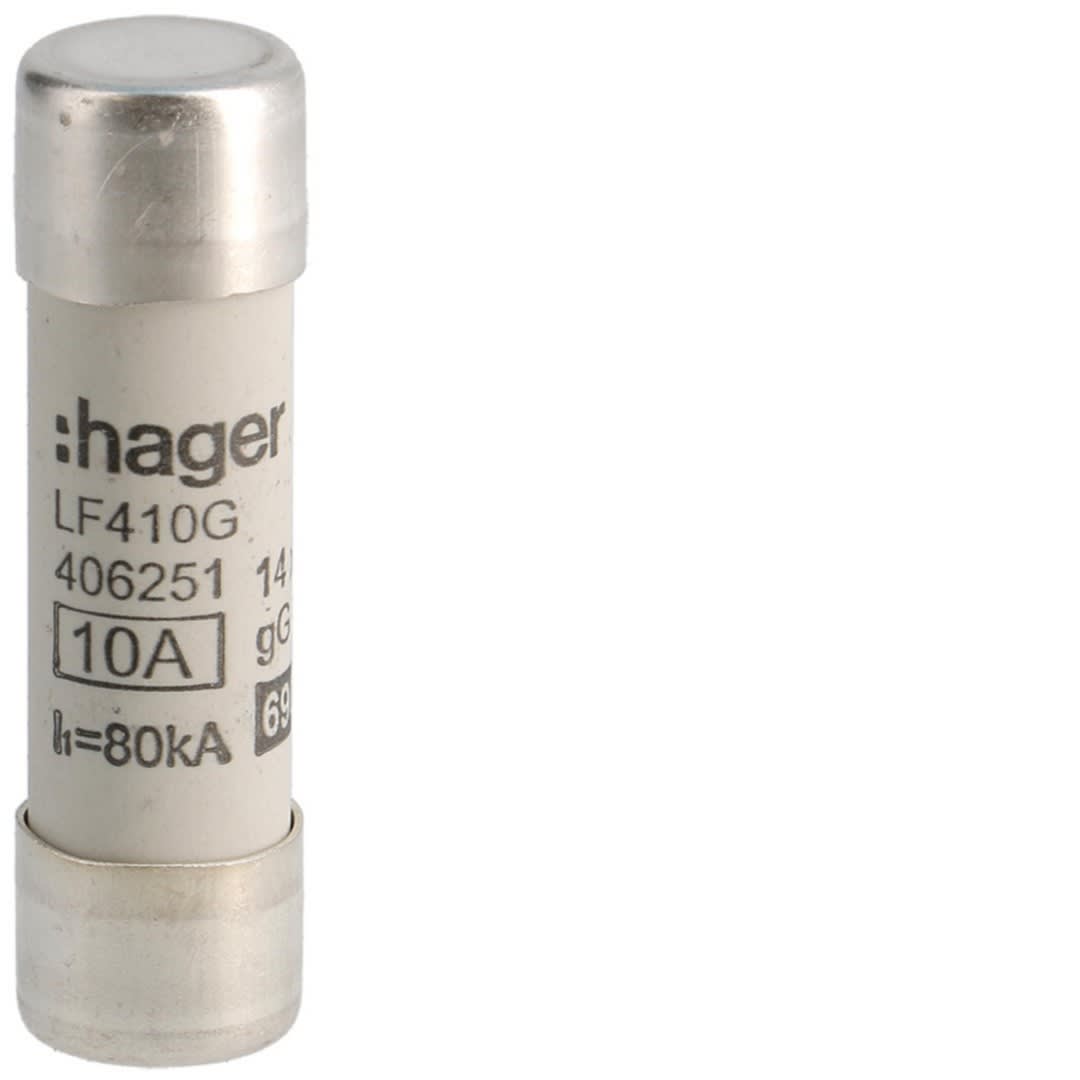 Hager - Cartouche fusible industrielle 14x51 gG 10A