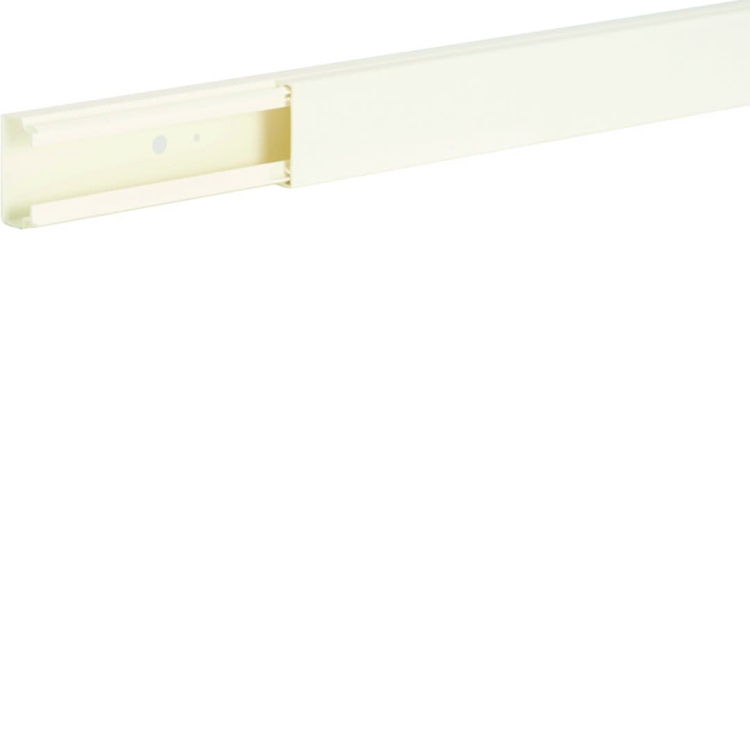 Hager - Goulotte lifea PVC h 35mm x p 20mm sans agrafe RAL 9010 blanc paloma