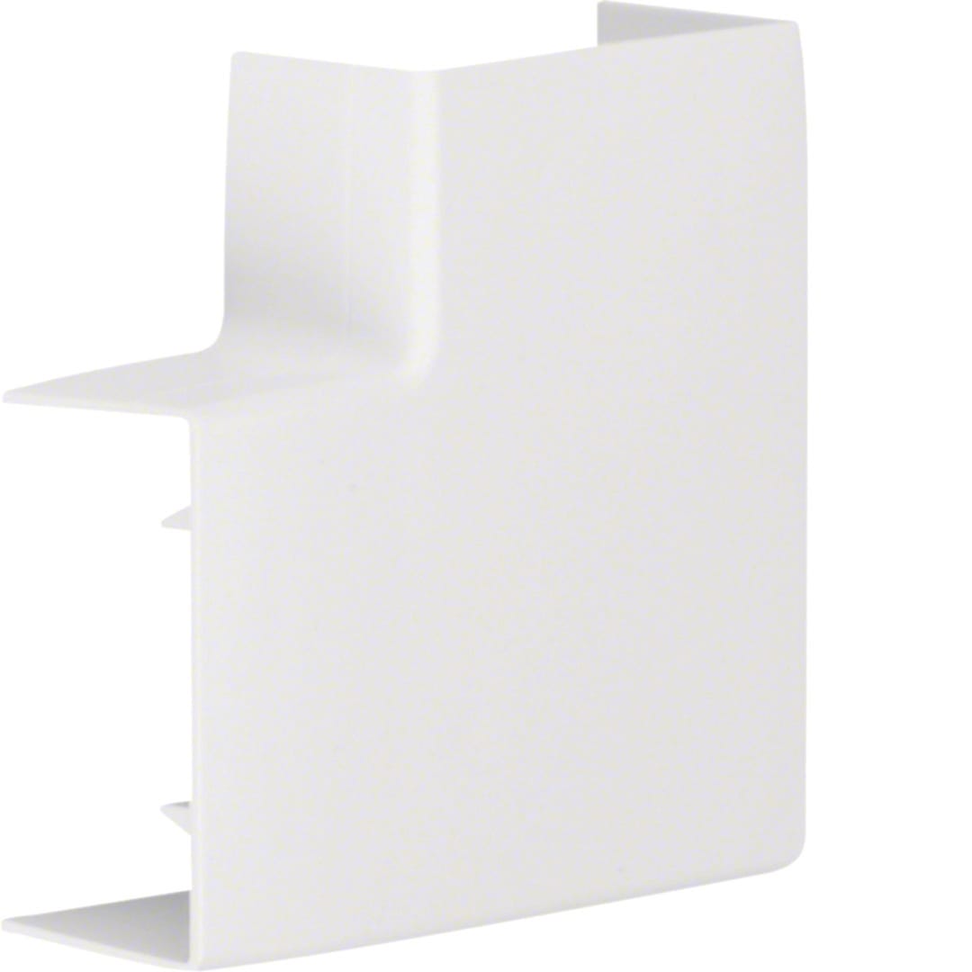 Hager - Angle plat variable lifea pour LF-LFF30060 h 57mm x p 30mm RAL 9010 blanc paloma