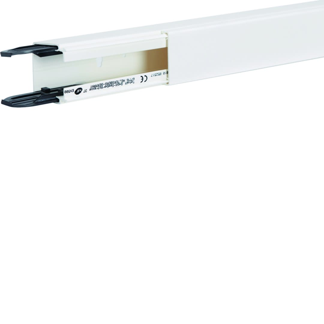 Hager - Goulotte lifea PVC h 40mm x p 40mm + 2 éclisses RAL 9010 blanc paloma