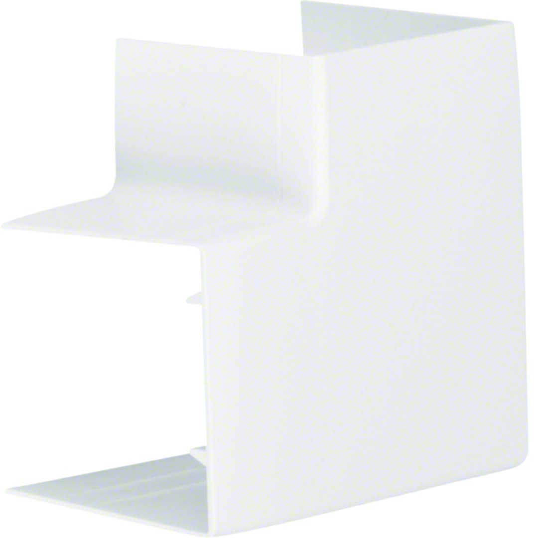 Hager - Angle plat pour goulotte de distribution lifea LFF 60x60mm Blanc
