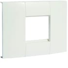 Hager - Support appareillage simple 45x45mm pour goulotte lifea LFF 40/60x90mm Blanc