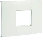 Hager - Support appareillage simple 45x45mm pour goulotte lifea LFF 40/60x90mm Blanc