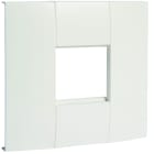 Hager - Support appareillage simple 45x45mm pour goulotte lifea LFF 40/60x110mm Blanc