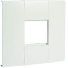 Hager - Support appareillage simple 45x45mm pour goulotte lifea LFF 40/60x110mm Blanc