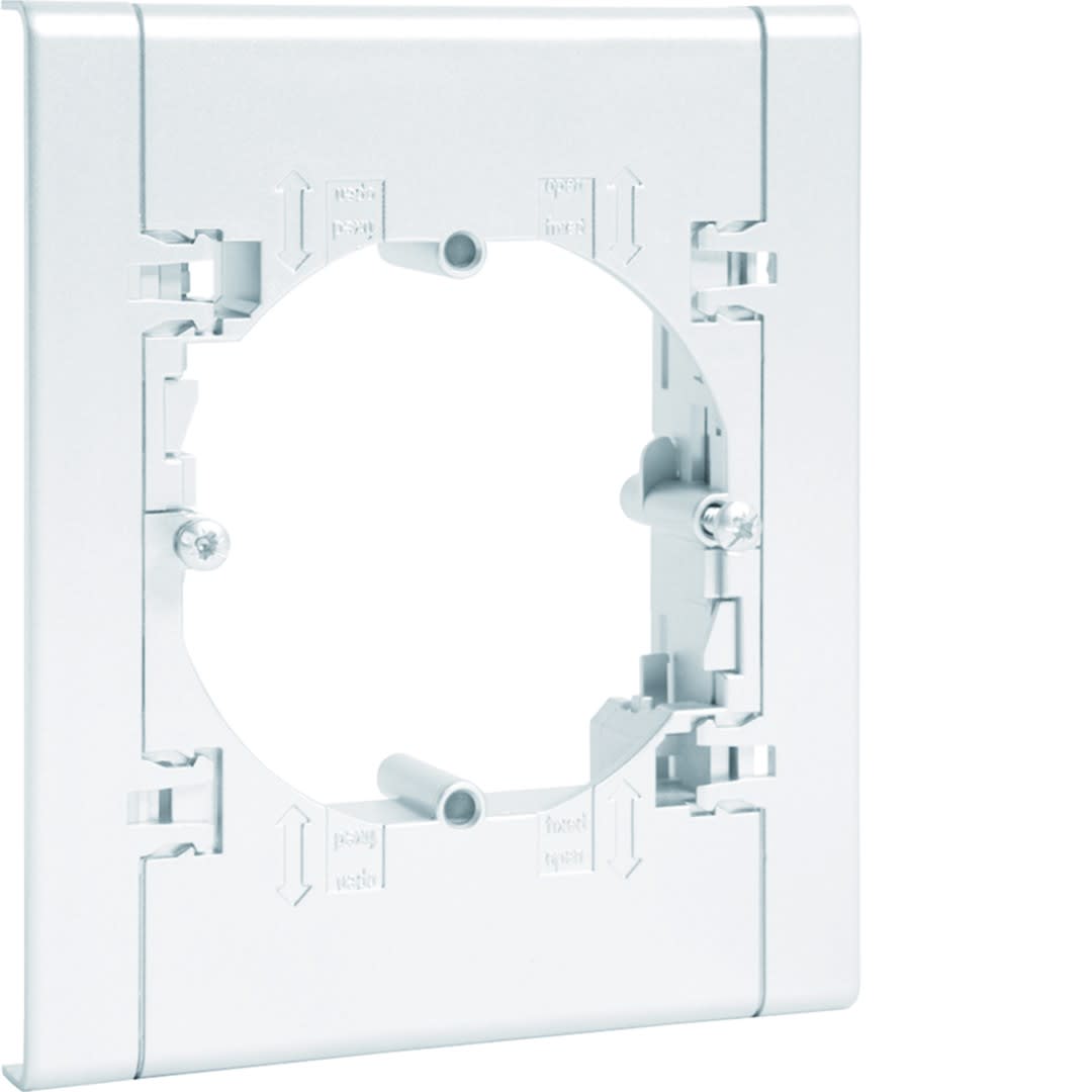 Hager - Support appareillage entraxe 60mm pour goulotte lifea LFF 40/60x100mm Blanc