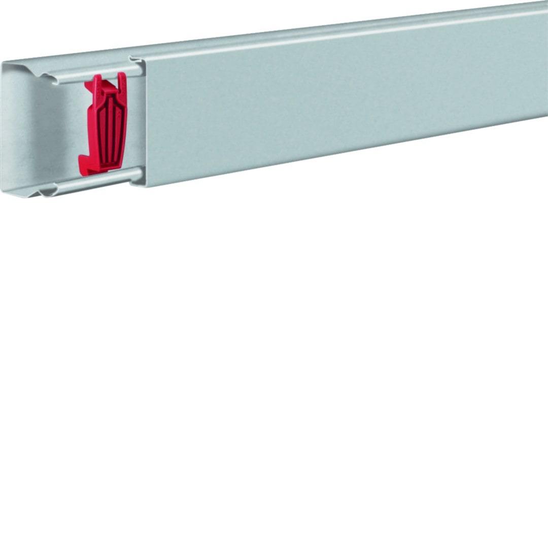 Hager - Goulotte camelea h40mm x p60mm + 4 agrafes M6290 (VERZ) acier galvanisé