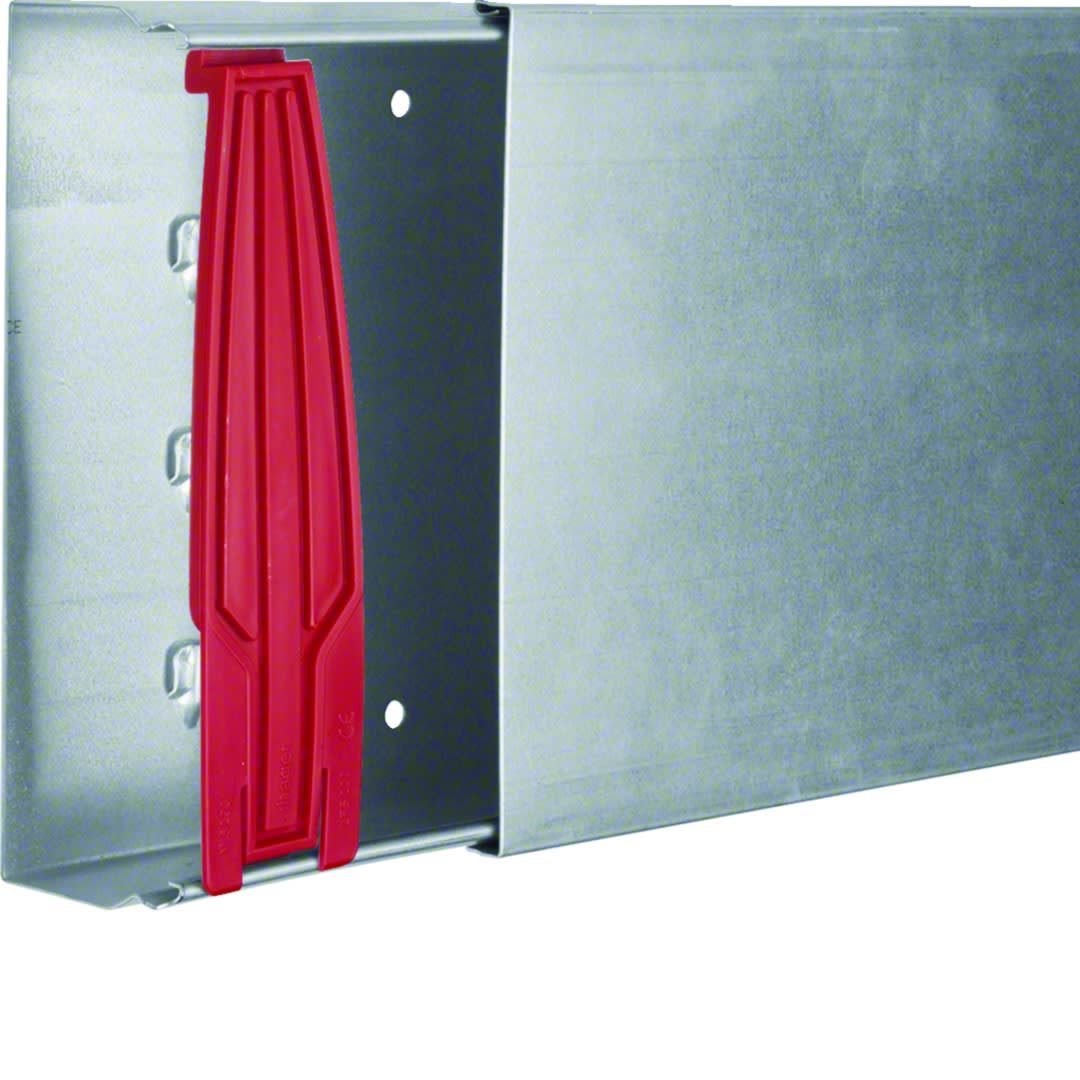 Hager - Goulotte camelea h200mm x p60mm + 4 agrafes M6293 (VERZ) acier galvanisé