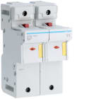 Hager - Coupe circuit 2P 125A 690V L58 accessoriable 4 modules