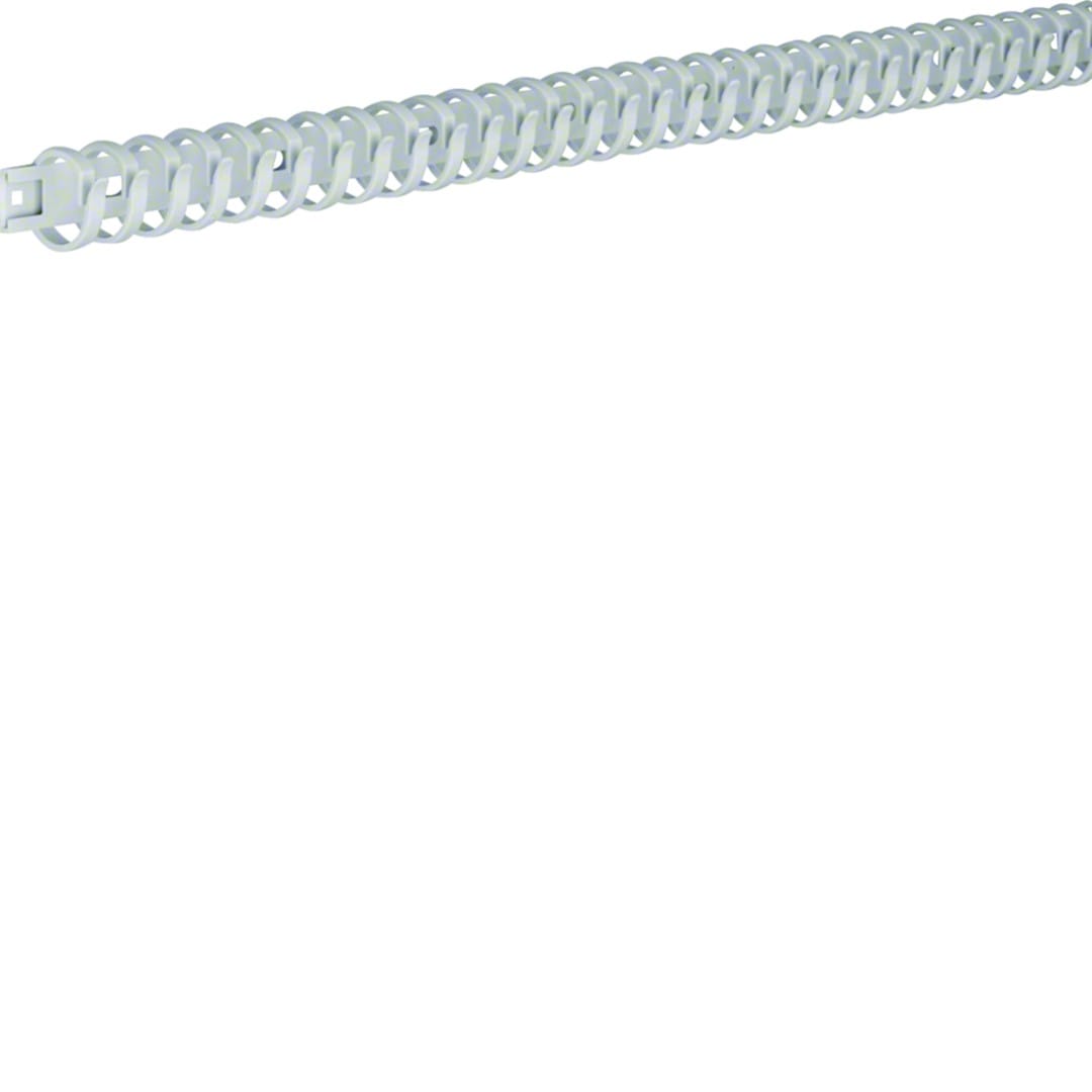 Hager - Goulotte de câblage flexible Polyamide sans halogene 20mm L=0,5m Gris clair