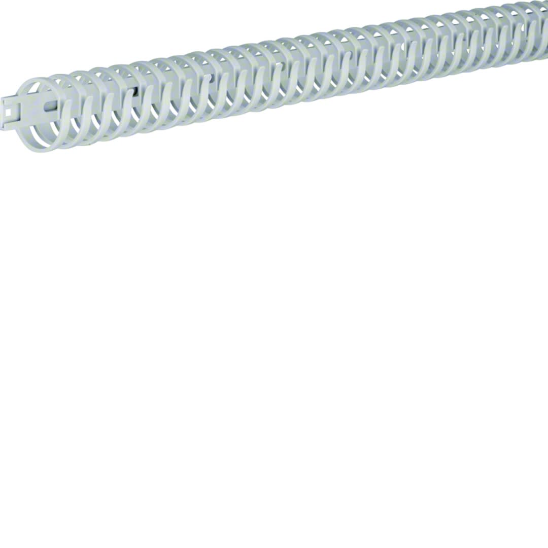 Hager - Goulotte de câblage flexible Polyamide sans halogene 30mm L=0,5m Gris clair