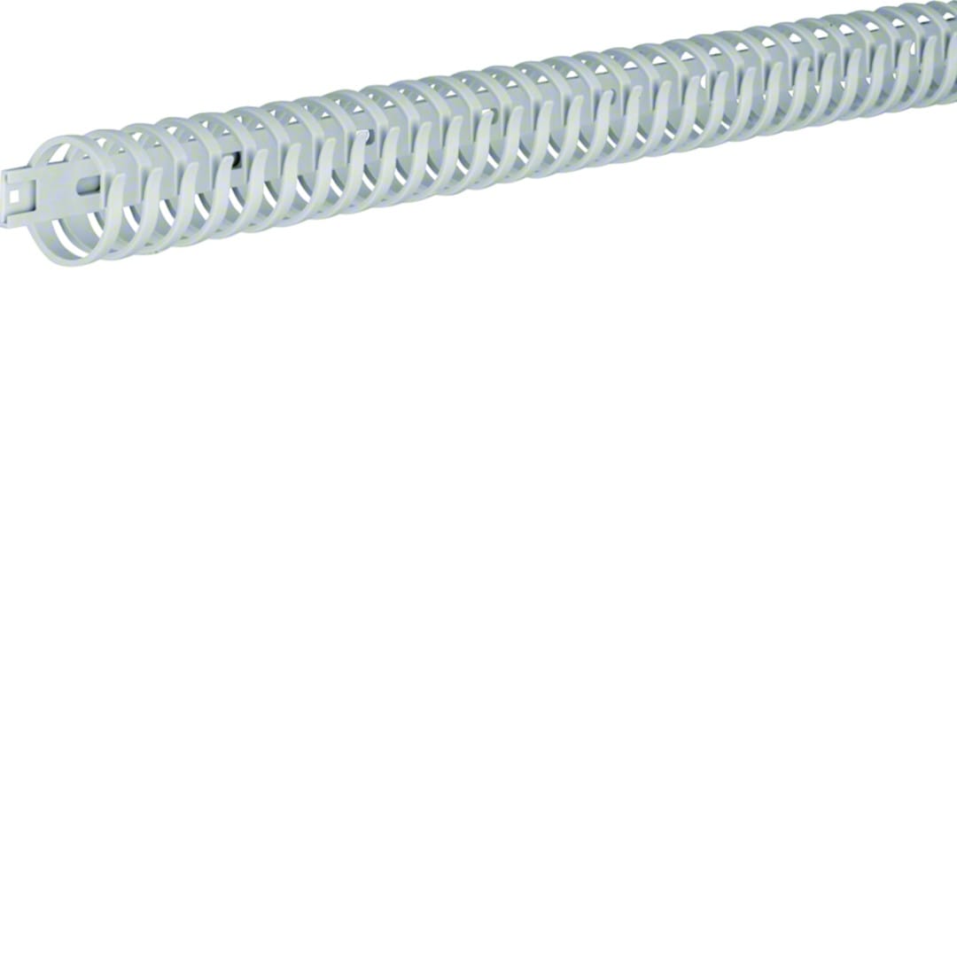 Hager - Goulotte de câblage flexible Polyamide sans halogene 30mm L=0,5m Gris clair