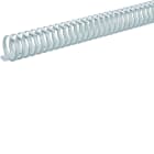 Hager - Goulotte de câblage flexible Polyamide sans halogene 40mm L=0,5m Gris clair