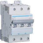 Hager - Disjoncteur 10A 3P 6-10kA Courbe C 3module