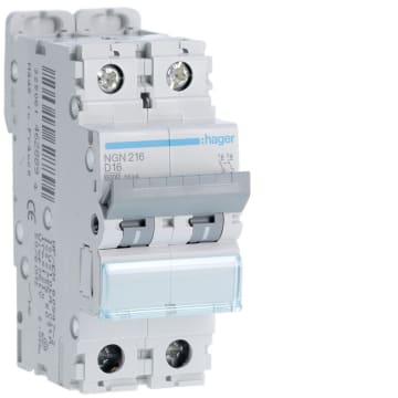 Disjoncteur modulaire courant continu DX 800V 16A 4 modules (414428)