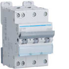 Hager - Disjoncteur 6A 3P+N 6-10kA Courbe D 3module