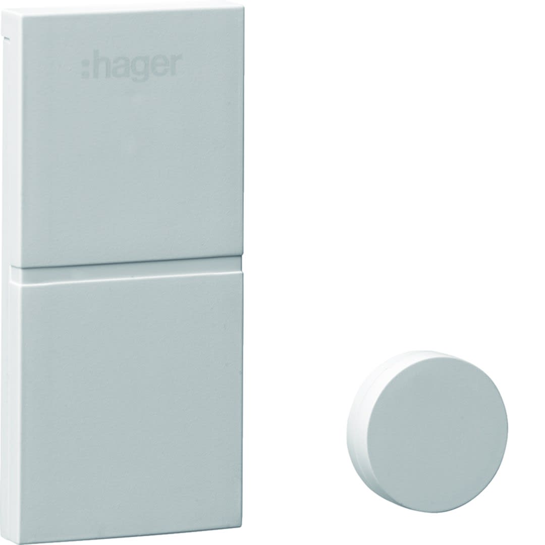 Hager - Détecteur d'ouverture miniature blanc, sepio radio
