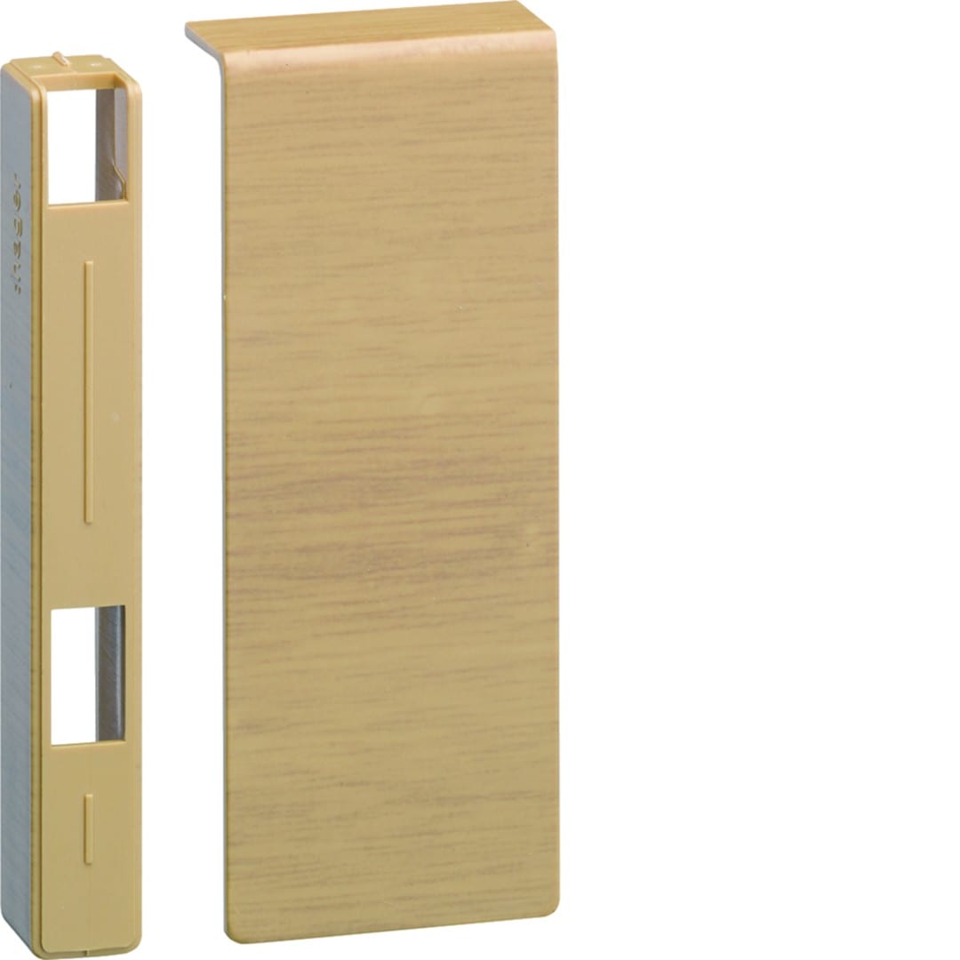 Hager - Embout pour plinthe SL 15x100mm Chêne