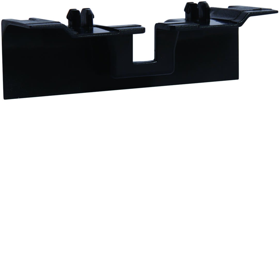 Hager - Pièce recouvrement support d'appareillage pour plinthe SL15100 noir