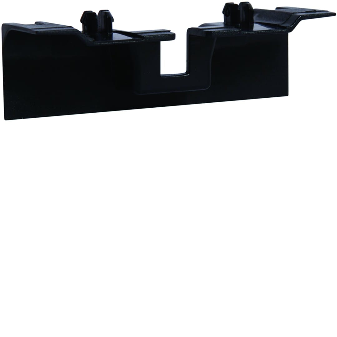 Hager - Pièce recouvrement support d'appareillage pour plinthe SL15100 noir