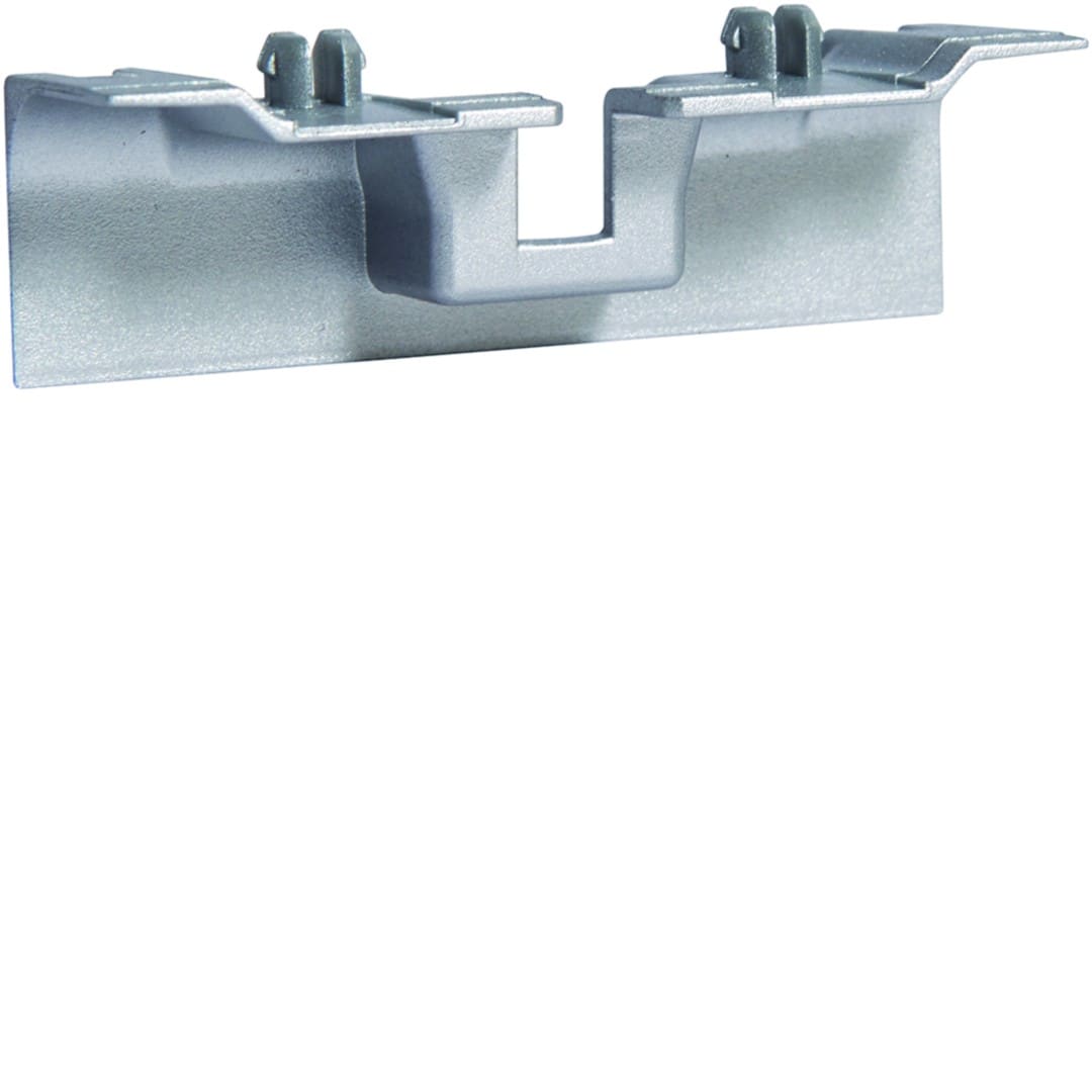 Hager - Pièce recouvrement support d'appareillage pour plinthe SL15100 alu