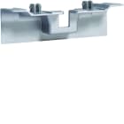 Hager - Pièce recouvrement support d'appareillage pour plinthe SL15100 alu