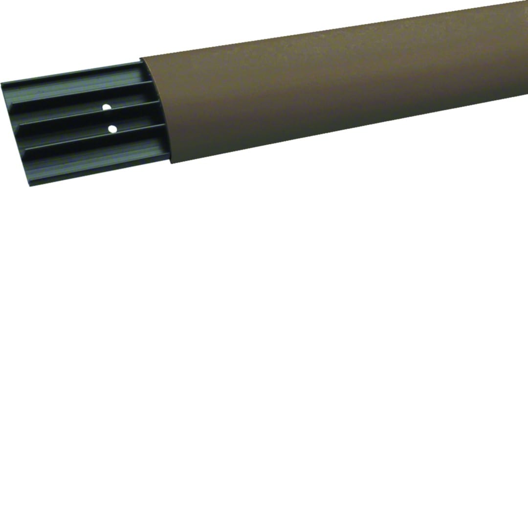 Hager - Goulotte passage de plancher officea PVC rigide h 18 x l75 RAL 8014 marron
