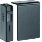 Hager - Embout pour plinthe 20x55mm Noir