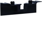 Hager - Pièce de recouvrement de support d'appareillage pour plinthe SL20055 noir