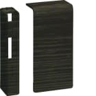 Hager - Embout pour plinthe SL 20x80mm Sucupira