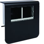 Hager - Support d'appareillage vide à équiper pour plinthe SL 20x80mm Graphite Noir