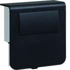 Hager - Support d'appareillage équipé d'un tranfo LED 30W Noir