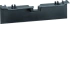 Hager - Pièce de recouvrement pour support double pour plinthe SL 20x80mm Graphite Noir