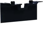 Hager - Pièce de recouvrement de support d'appareillage pour plinthe SL20080 noir