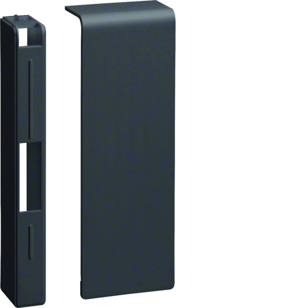 Hager - Embout pour plinthe SL 20x115mm Noir