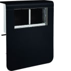 Hager - Support d'appareillage vide à équiper pour plinthe SL 20x8115mm Graphite Noir