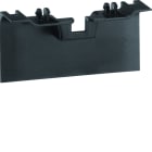 Hager - Pièce de recouvrement de support d'appareillage pour plinthe SL20115 noir