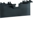 Hager - Pièce de recouvrement de support d'appareillage pour plinthe SL20115 noir