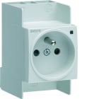 Hager - Prise de courant modulaire 16A 2P+T avec voyant version SanVis (FR)