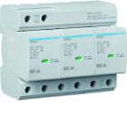 Hager - Parafoudre de type 1+2 Iimp 12,5kA 3P 6modules avec auxiliaire de contact
