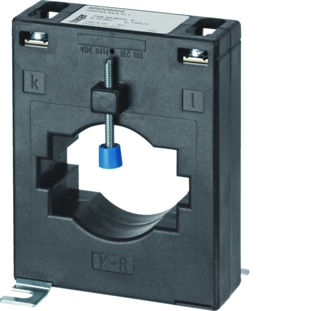 Hager - Transformateur de Courant fermé barre/câble passant BG 613 800/5A 5VA Classe 1