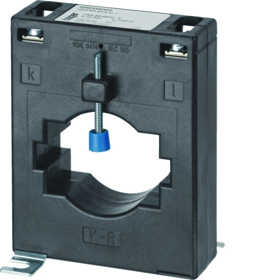 Hager - Transformateur de Courant fermé barre/câble passant BG 613 800/5A 5VA Classe 1