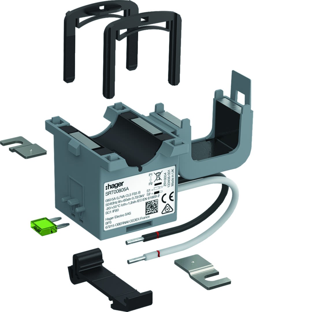 Hager - Transformateur de Courant Ouvrant SC1 080/5A 0,7VA Classe 3