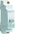 Hager - Bouton poussoir à impulsion 1O+0F 16A 1 module