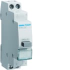 Hager - Bouton poussoir à accrochage 0O+2F 16A 1 module