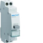 Hager - Bouton poussoir à accrochage 2O+0F 16A 1 module