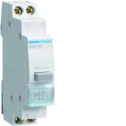 Hager - Bouton poussoir à accrochage 1O+1F 16A 1 module