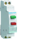 Hager - Bouble bouton poussoir à impulsion 0O+2F 16A 1 module