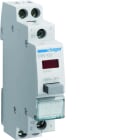 Hager - Bouton poussoir à impulsion 0O+2F 16A + voyant LED 230 - 230VAC Rouge 1 module